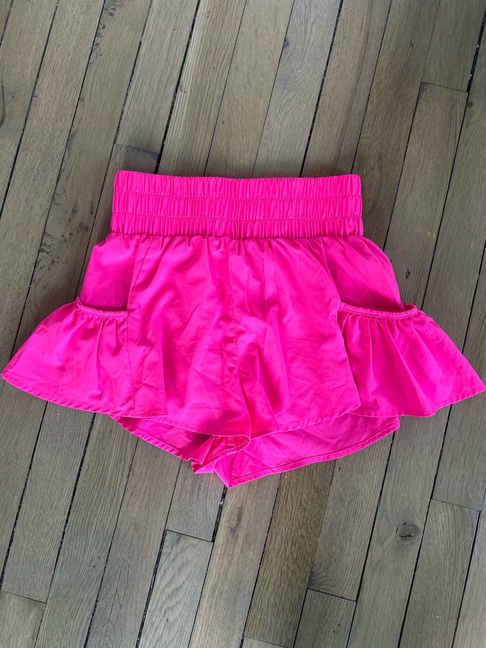 Amazon Essentials Neon Pink Girls' Ruffle Skort with Elastic Waistband